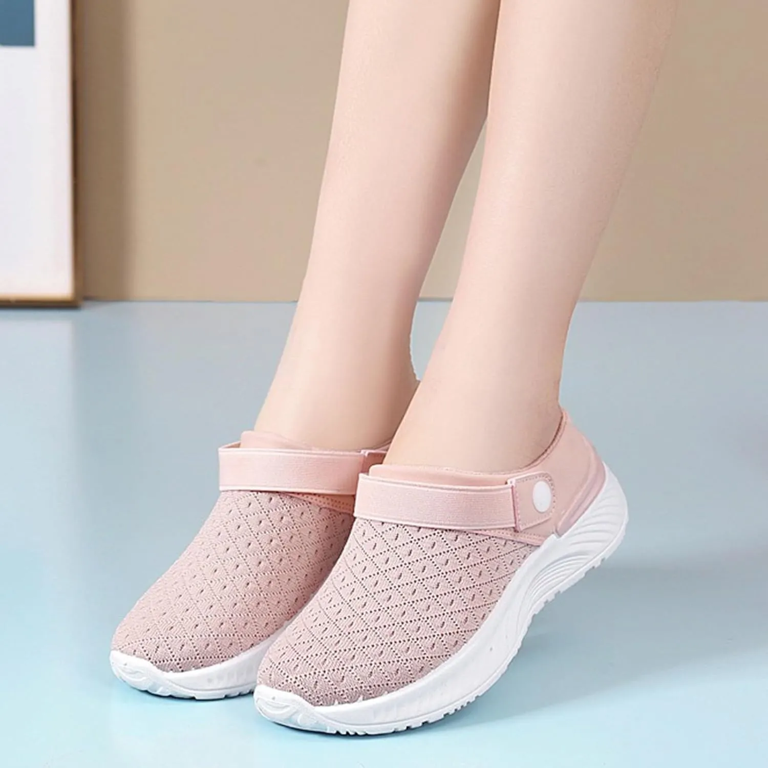 Womens Slip On Shoes Work Non Slip Sneakers Walking Shoes Water Shoe for Men Womens Fashion Sneakers