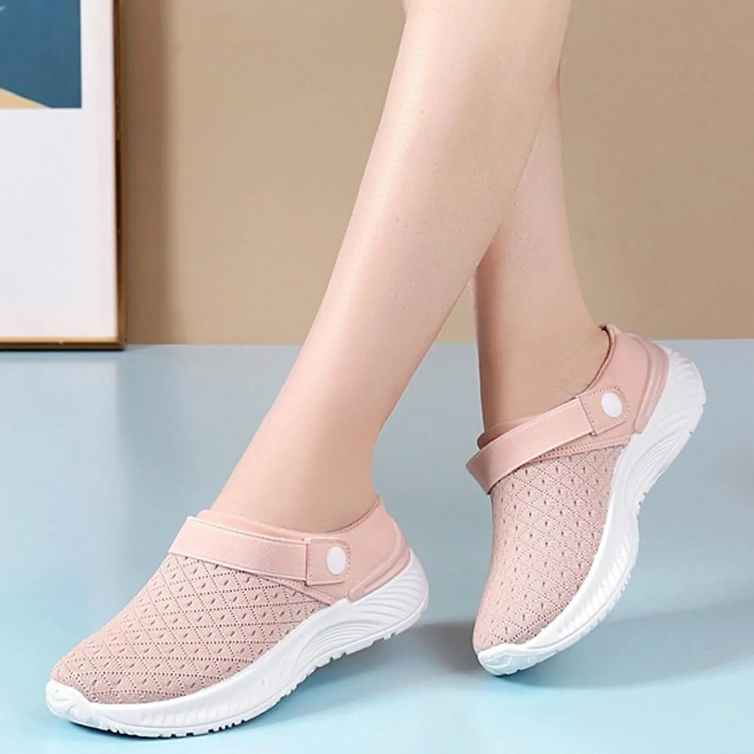Womens Slip On Shoes Work Non Slip Sneakers Walking Shoes Water Shoe for Men Womens Fashion Sneakers