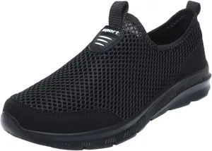 Women's Slip On Sneakers Lightweight Breathable Running Shoes for Men Lether Dressy Casual Shoes Men's Fashion Sneakers White Tennis Shoe Loafers Shoe