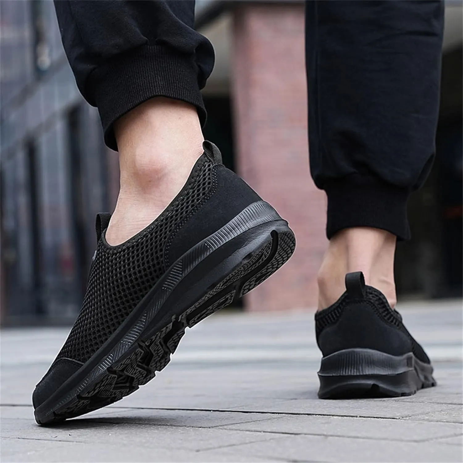 Women's Slip On Sneakers Lightweight Breathable Running Shoes for Men Lether Dressy Casual Shoes Men's Fashion Sneakers White Tennis Shoe Loafers Shoe
