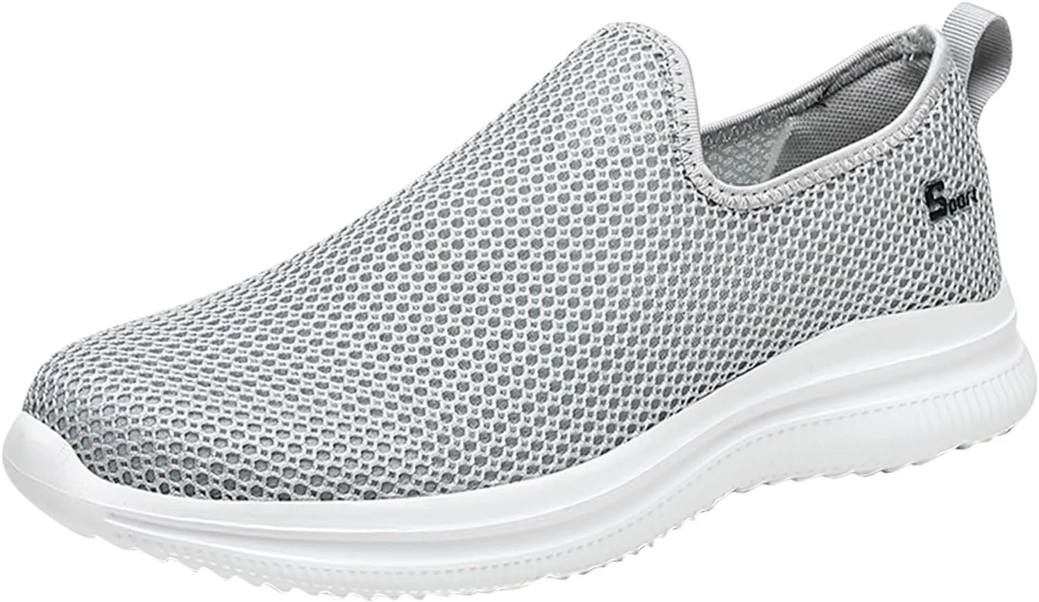 Women's Slip On Sneakers Lightweight Breathable Womens Running Shoes Sports Dressy Casual Shoes High Top Sneakers White Tennis Shoe Loafers Shoe