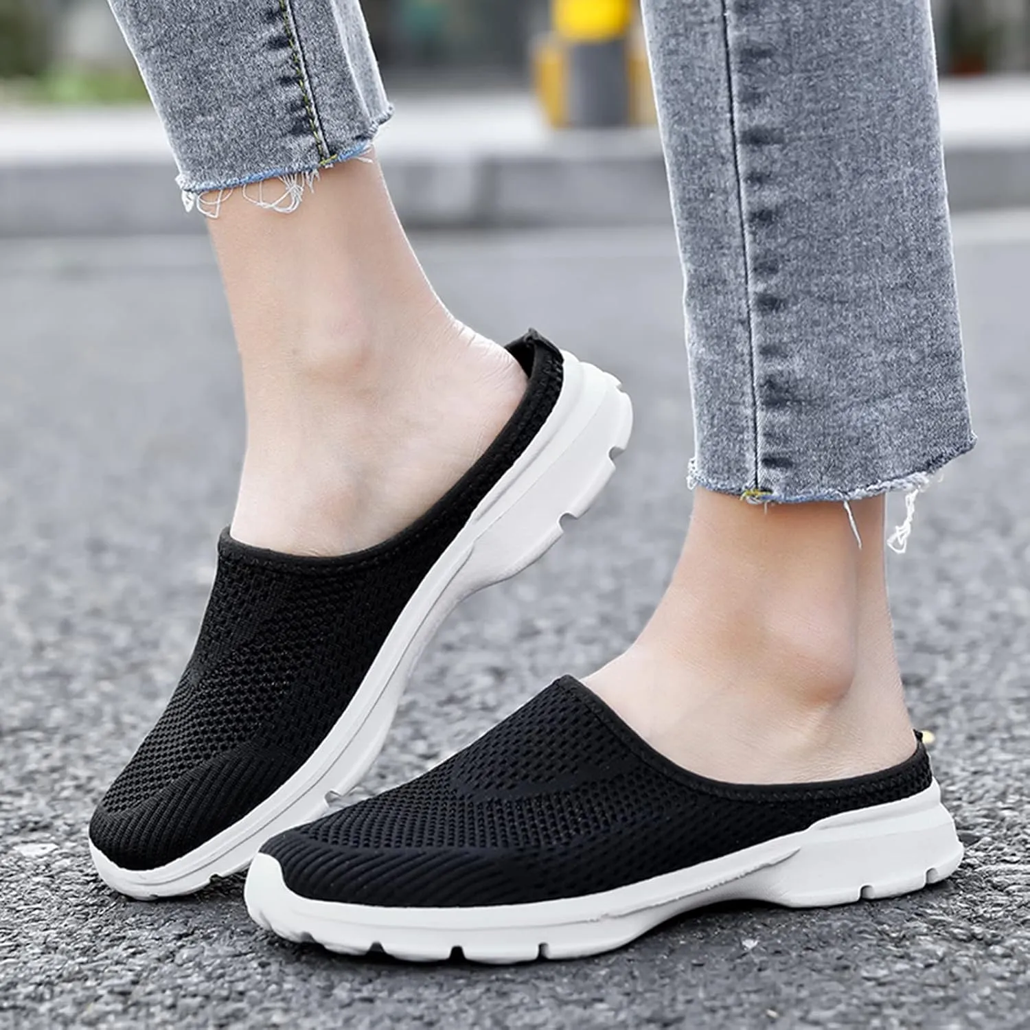Women's Slip On Trainers, Casual Work Running Sneakers Orthopedic Shoes for Women Summer Sport Breathable Shoe