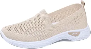 Women's Slip On Trainers, Casual Work Running Sneakers Orthopedic Shoes for Women UK Summer Sport Breathable Shoe