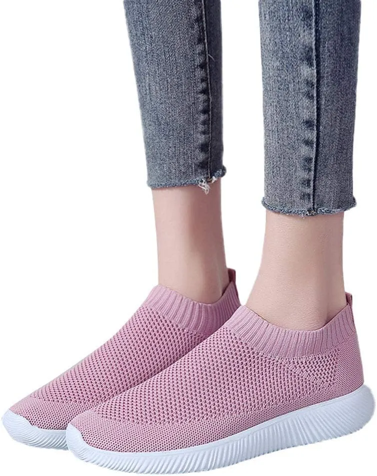 Womens Slip on Walking Shoes Comfort Lightweight Womens Running Shoes Comfortable Casual Shoes for Fall Casual Sneakers Waterproof Tennis Shoe Trainers Shoe