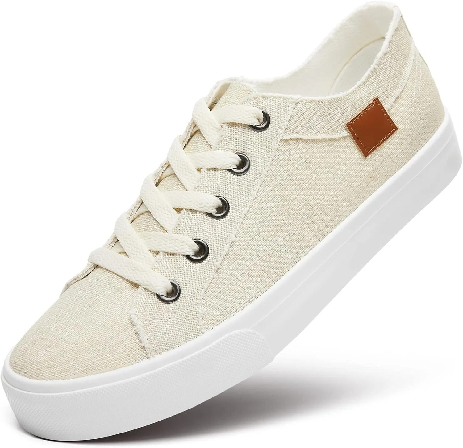 Women's Sneakers Canvas Shoes for Women Lace up Fashion Canvas Sneakers Classic Low Top Casual Shoes