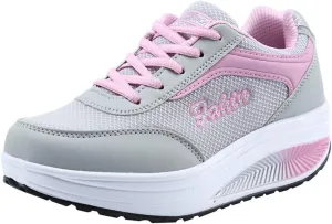 Womens Trainers Shoes Wide Fit Sneakers Ladies Walking Gym Shoes Breathable Athletic Air Cushion Jogging Running Shoes
