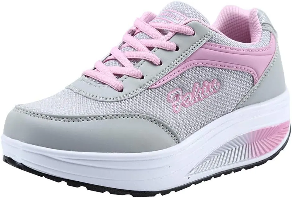Womens Trainers Shoes Wide Fit Sneakers Ladies Walking Gym Shoes Breathable Athletic Air Cushion Jogging Running Shoes