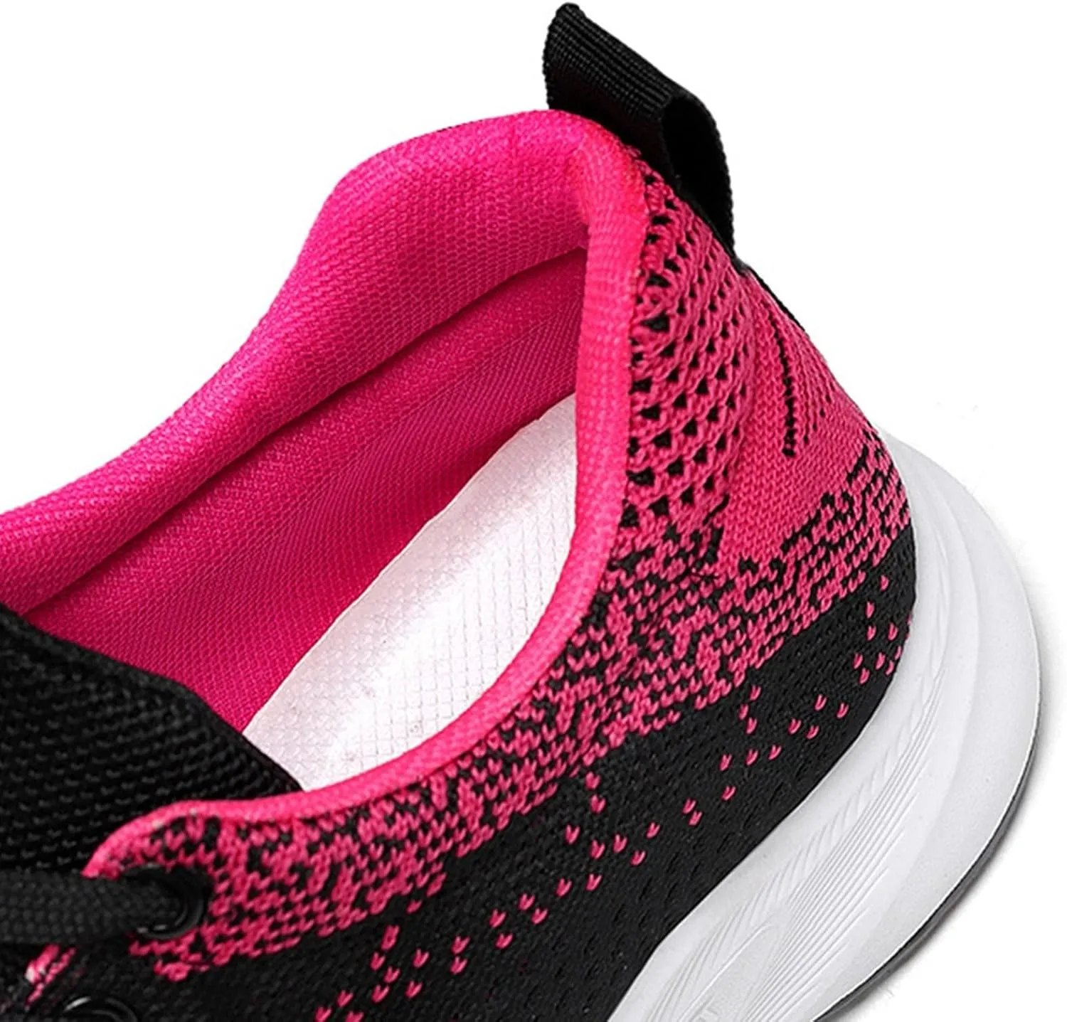 Womens Trainers Wide Fit Breathable Mesh Orthopedic Sneakers Arch Support Lightweight Slip on Gym Athletic Running Shoe