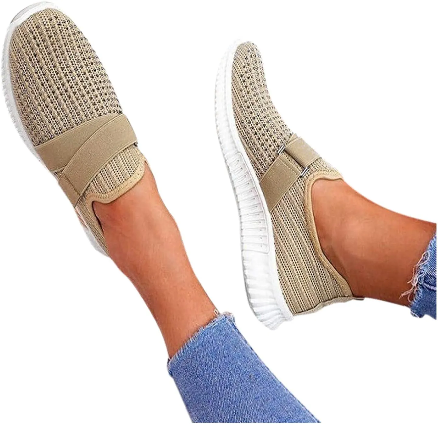 Womens Walking Shoes Wide Diabetic Shoes Non Slip Work Shoes Women Walking Ladies Shoes Casual Dress Sneakers Slip On Tennis Shoe Loafers Casual Slip On