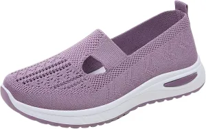 Women's Woven Orthopedic Breathable Soft Shoes Tennis Shoes Womens Sports White Casual Shoes Walking Sneakers Steel Toe Tennis Shoe Loafers Casual Slip On