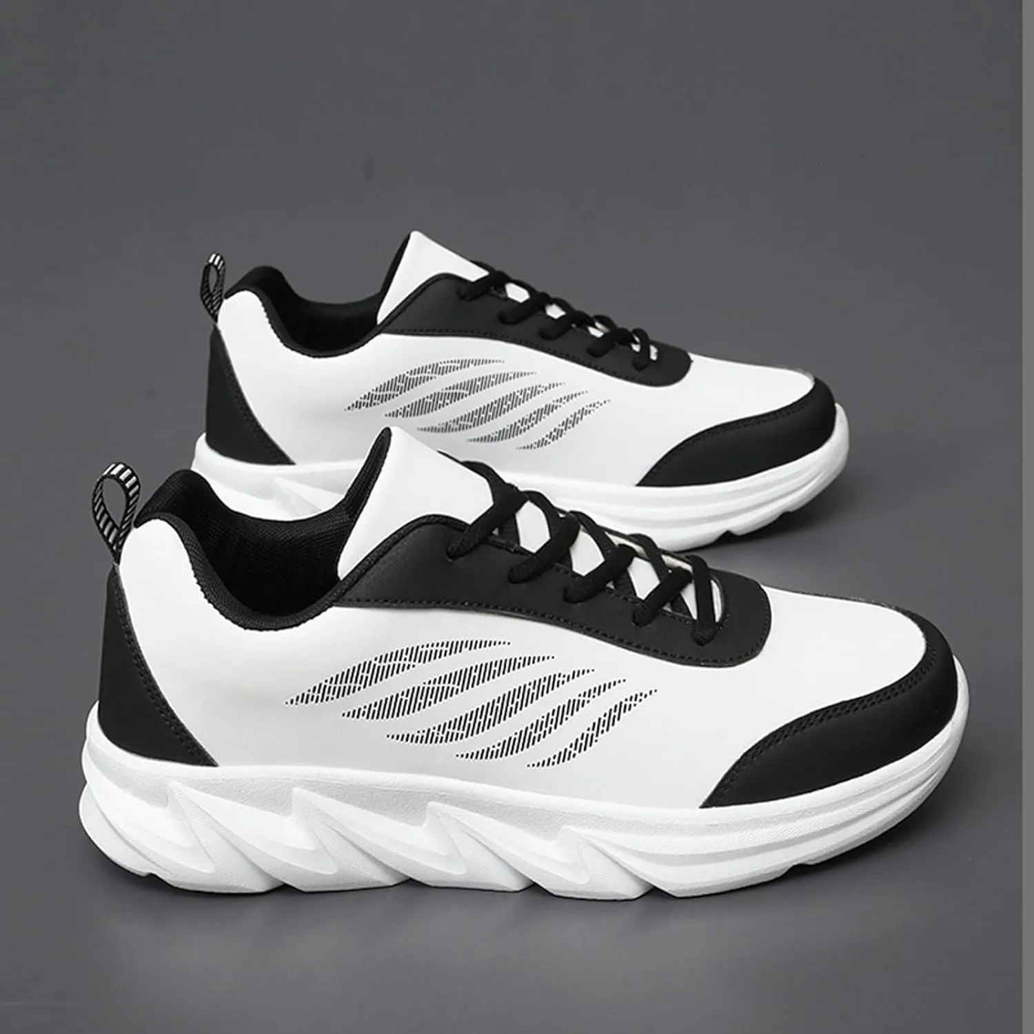 Workout Athletic Sport Shoes for Men Lace Up Lightweight Breathable Fashion Sneaker Wide Walking Shoes for Men